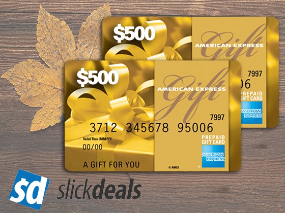 Win a 500 Amex Gift Card from Slickdeals!